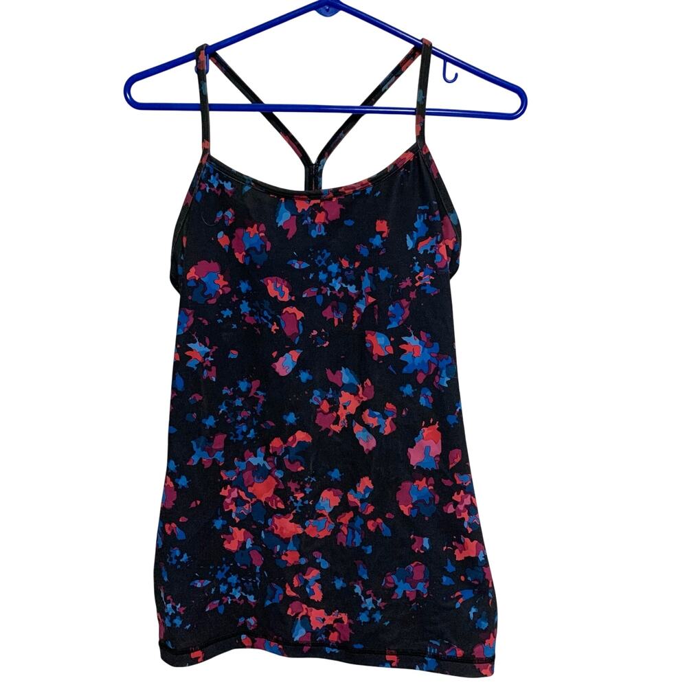 Lululemon Woman's Racerback Spaghetti Strap Built-in Bra Tank Top Size XS